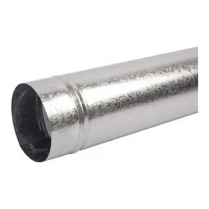 Caño de chapa galvanizada con borde 3"