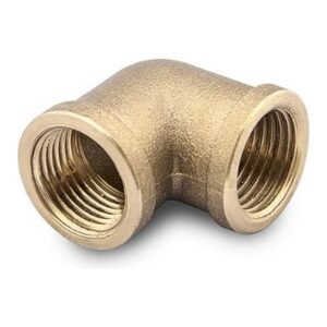 Codo roscado de bronce