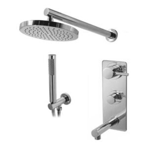 Ducha ONE 300 mm integral con pico y duchador cromo