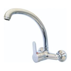 Monocomando de pared para cocina Aqualaf Aluminé