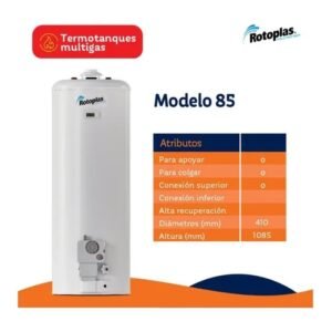 Termotanque a gas Rotoplas 85 L